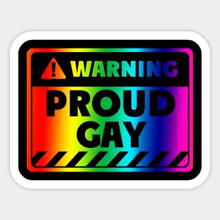 Proud gay sign Sticker